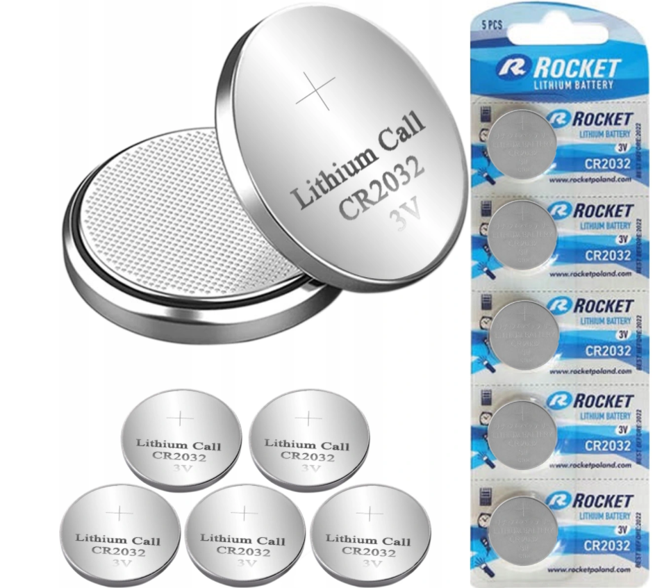 Bateria CR2032 3V litowa – zestaw 5 sztuk