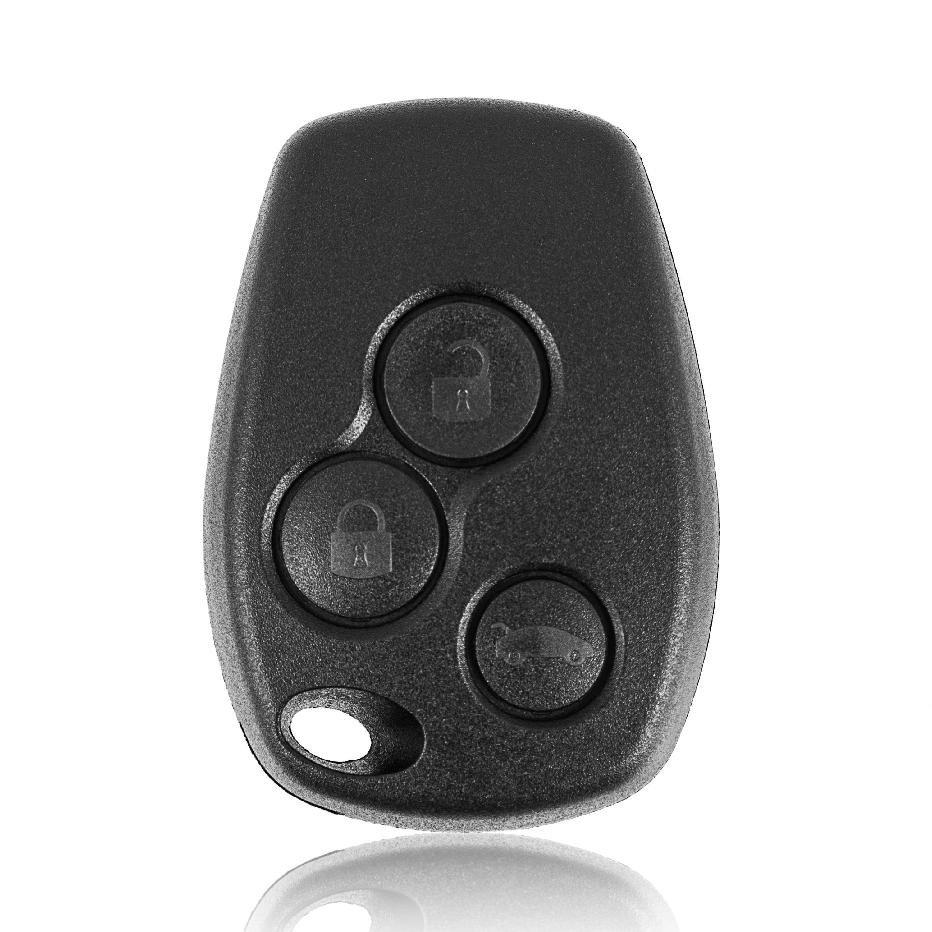 Obudowa kluczyka Renault / Dacia / Opel – 3 przyciski | bez grotu | 9,5 × 2,5 mm