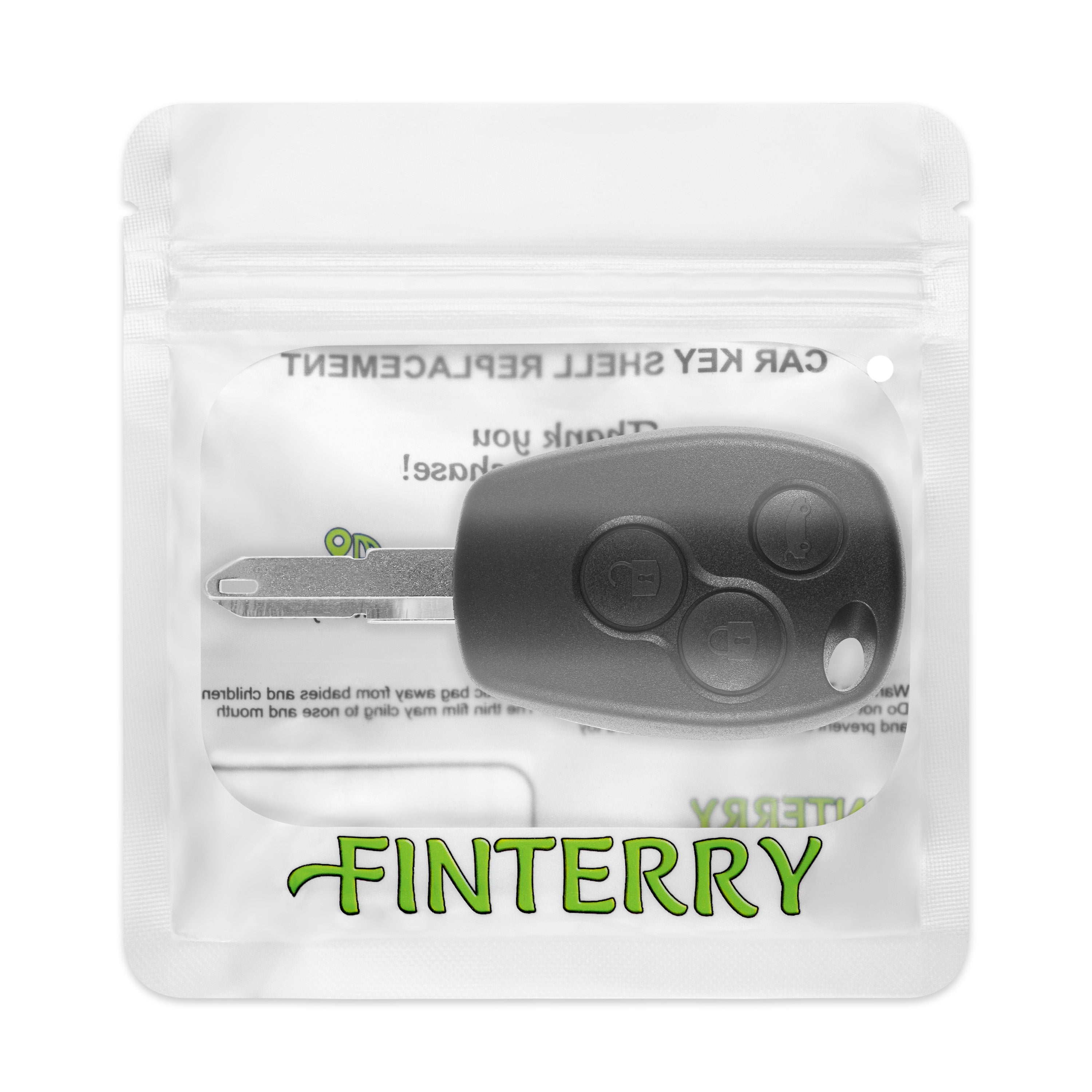 Renault key cover – 3 buttons | with metal tip