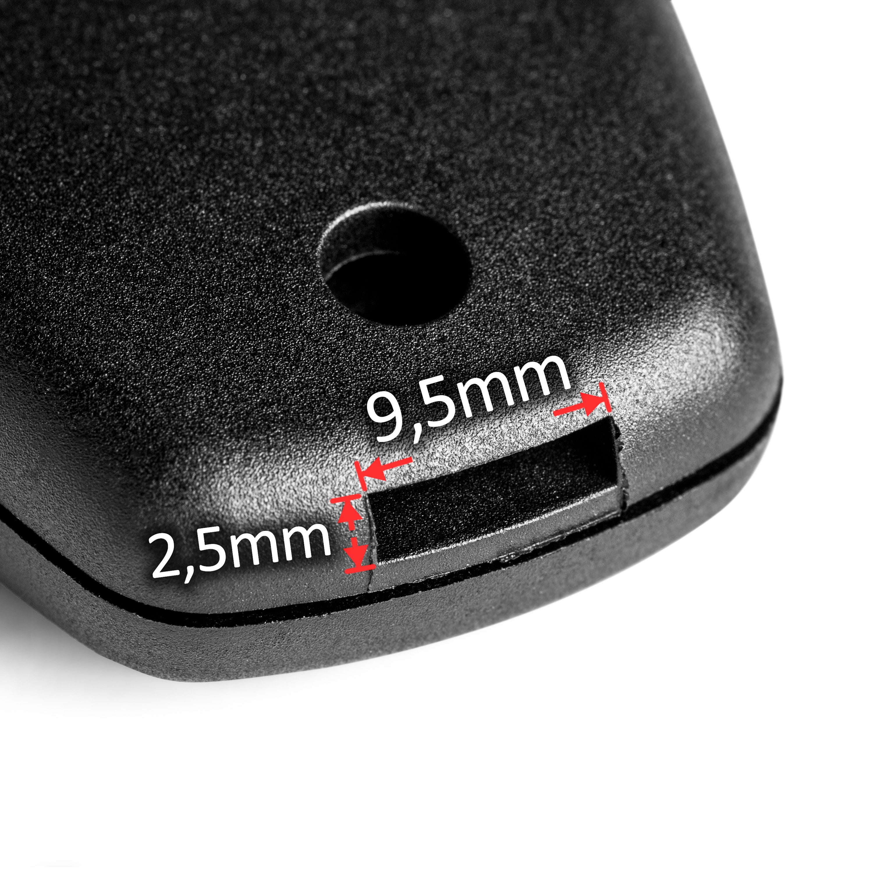 Obudowa kluczyka Renault / Dacia / Opel – 3 przyciski | bez grotu | 9,5 × 2,5 mm