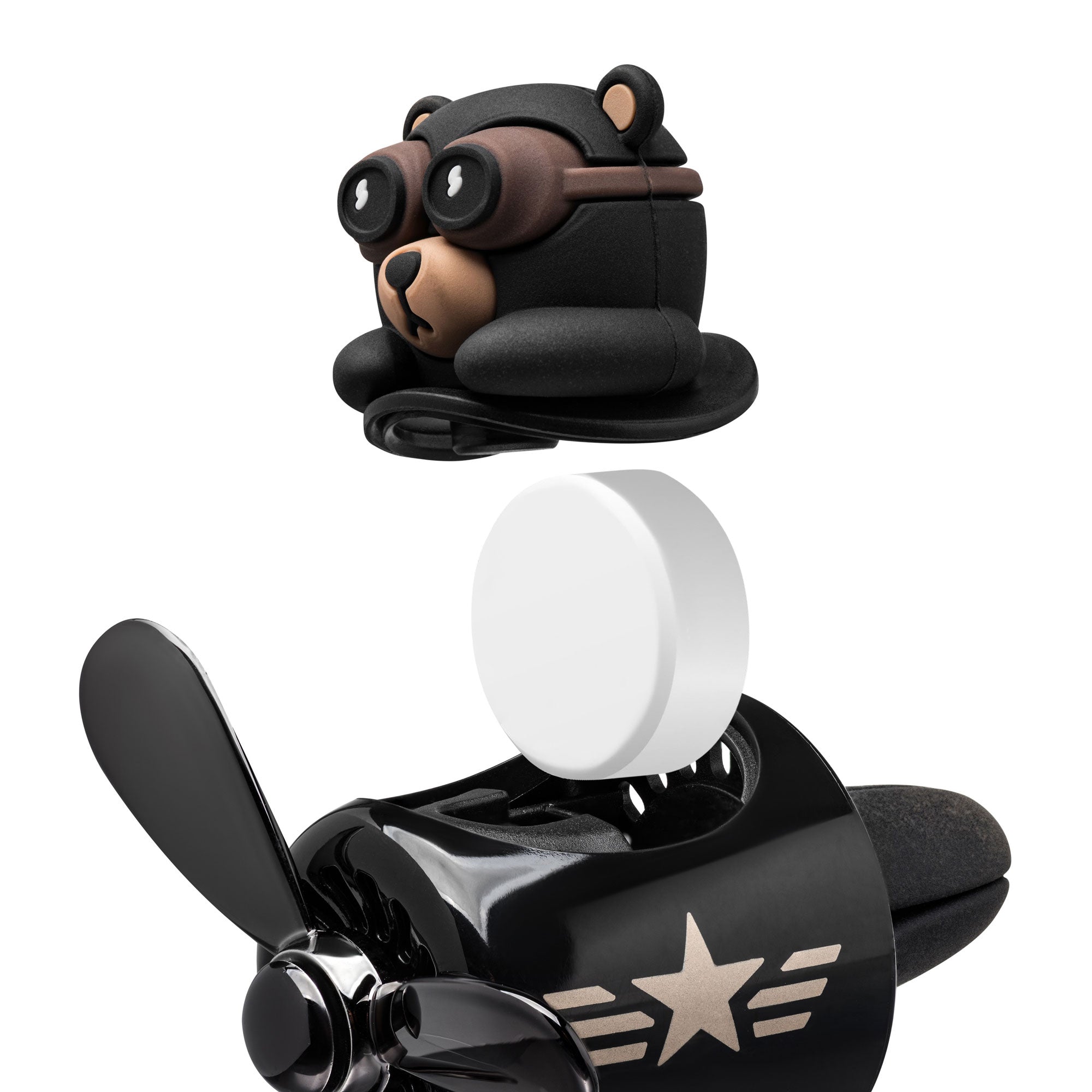 Pilot Teddy Bear Car Air Freshener