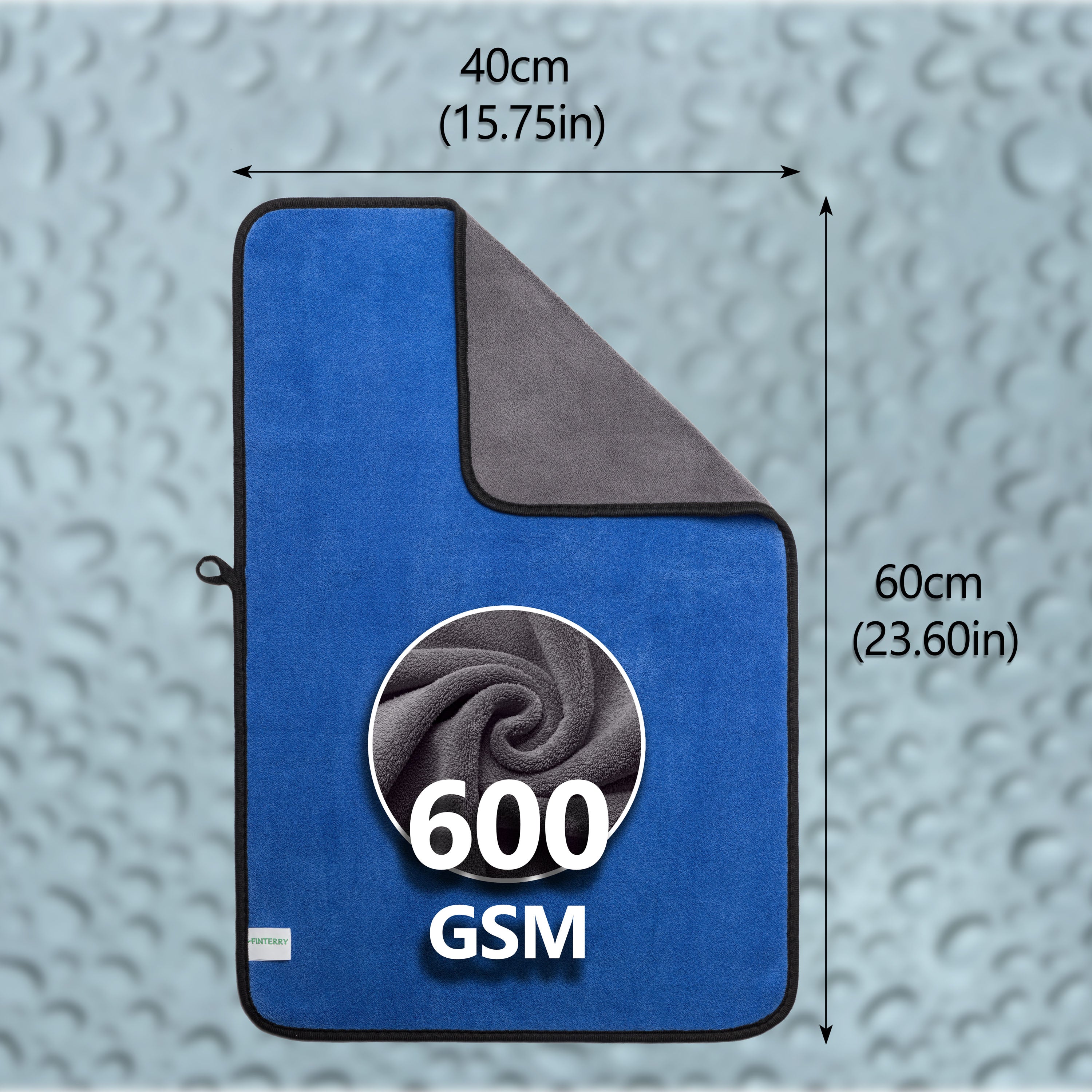 Ręcznik z mikrofibry do samochodu 60×40 cm – 600 GSM