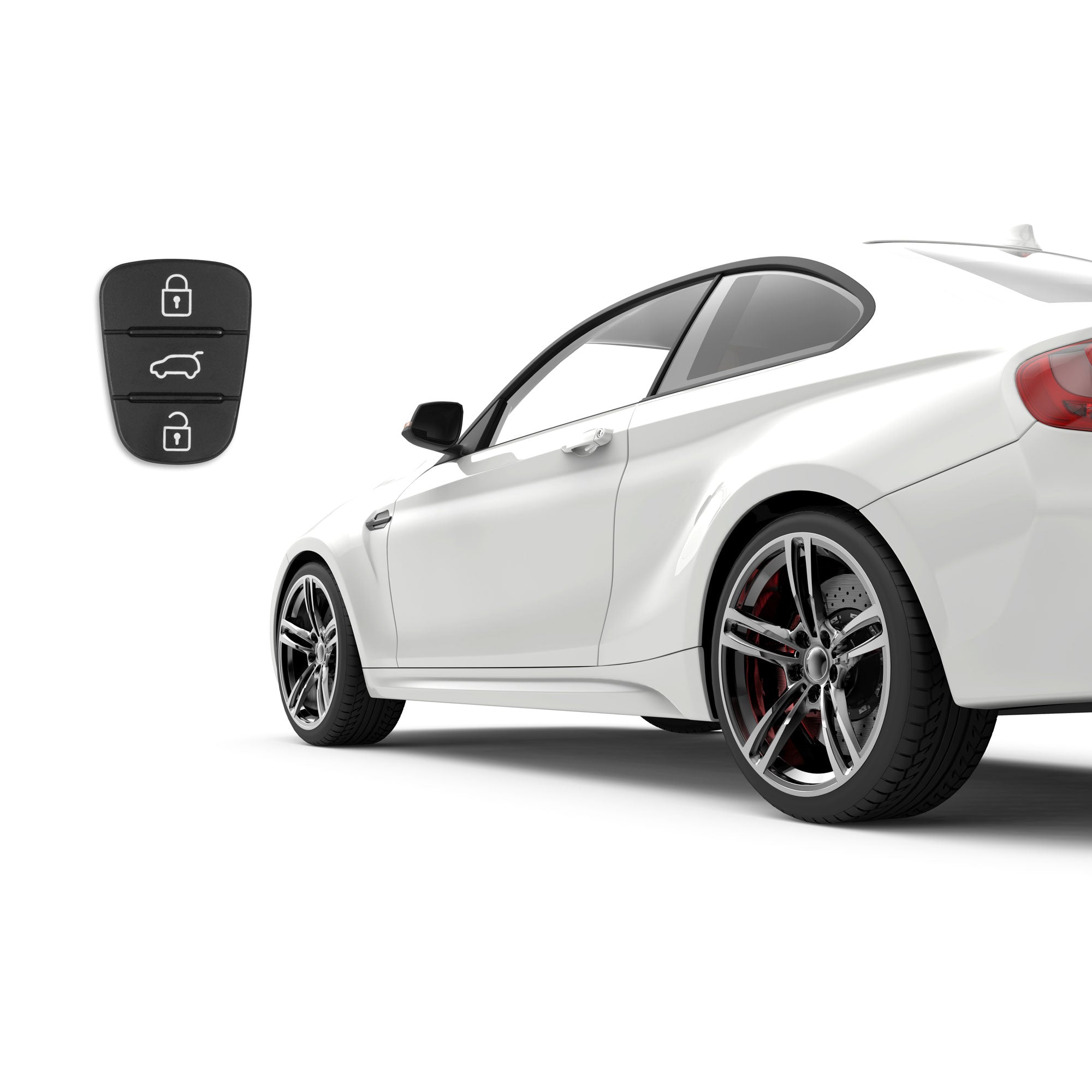 Kia / Hyundai key button rubbers - 3 buttons