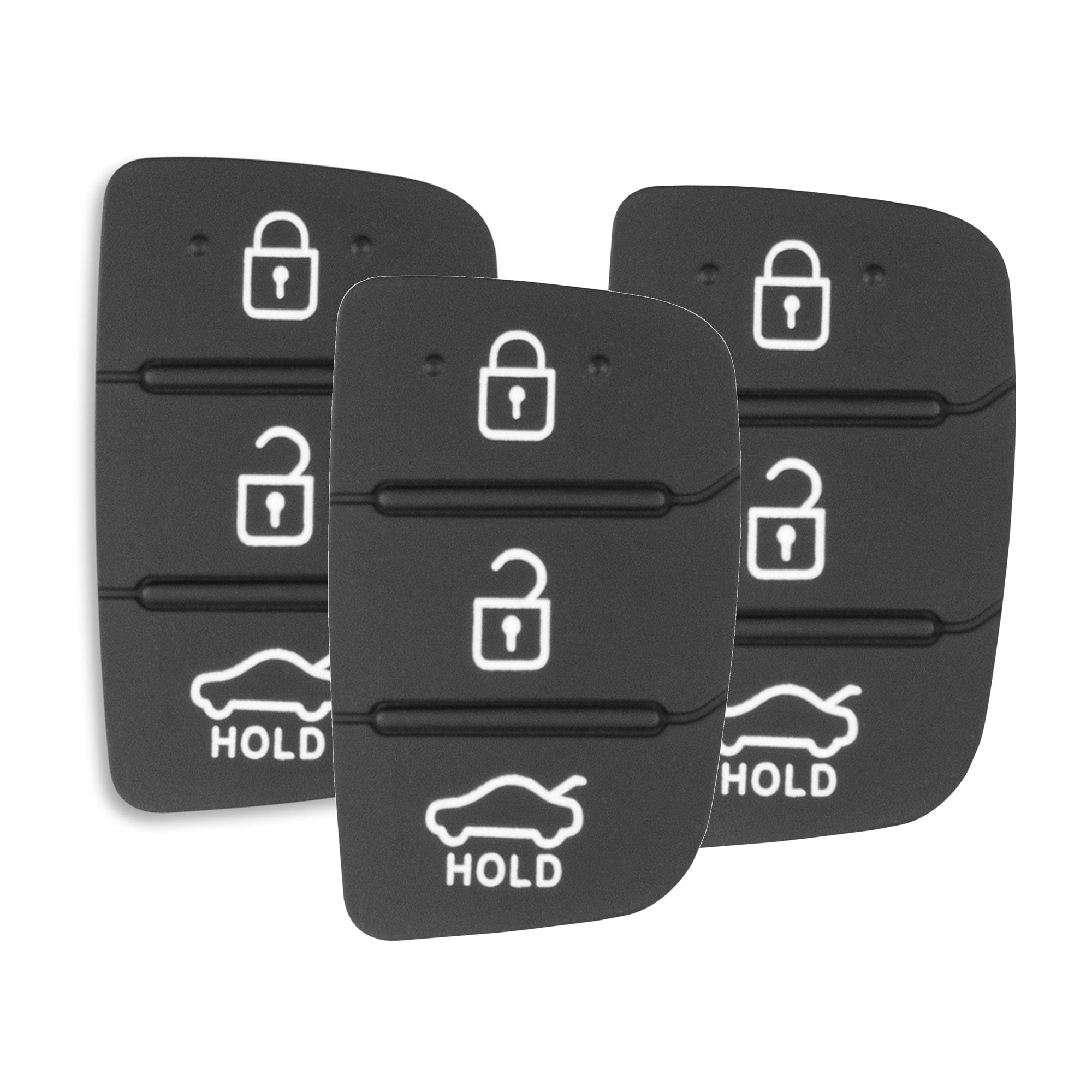 Hyundai Remote Control Button Rubbers – 3 Buttons