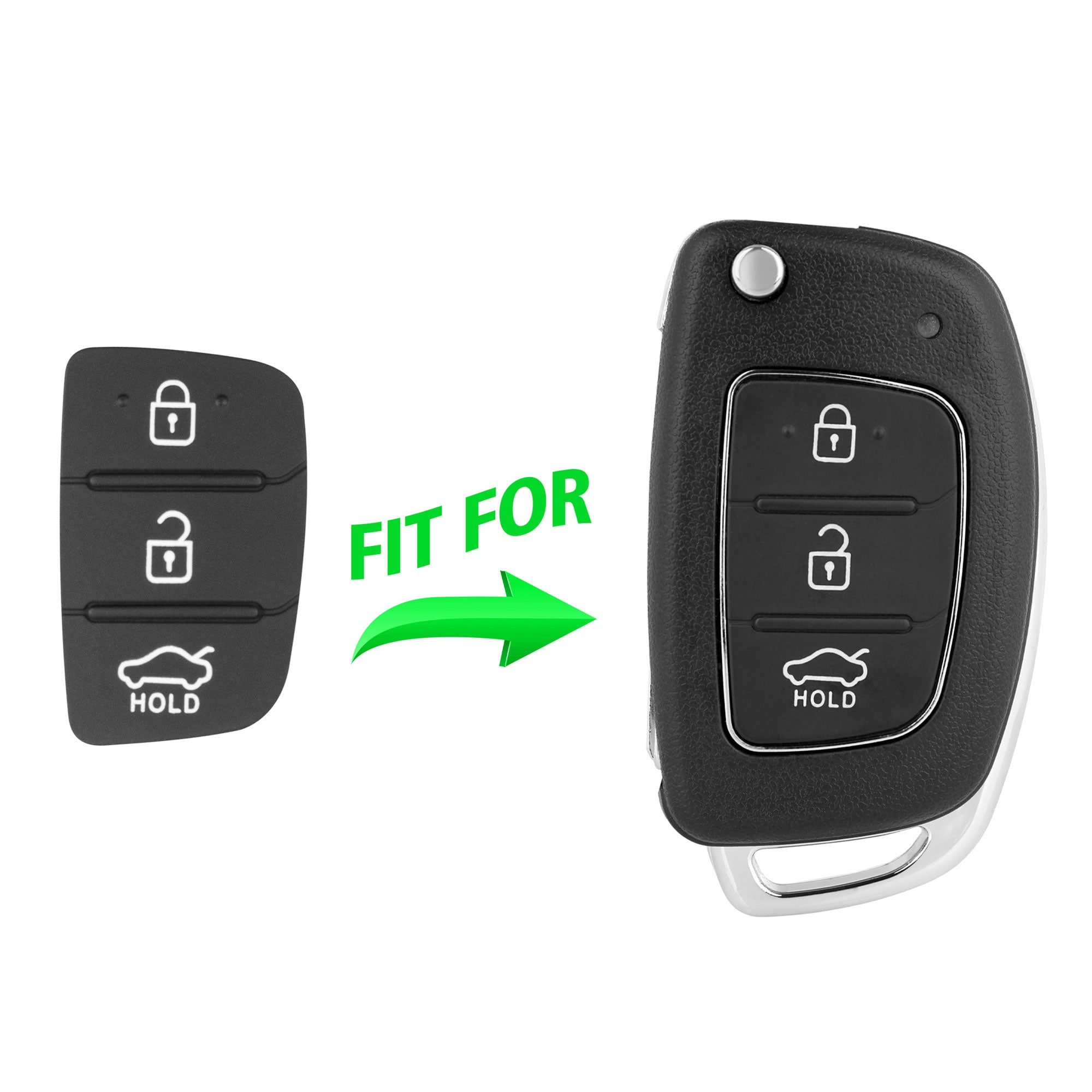 GUMKA PRZYCISKI KLUCZYKA PILOT DO HYUNDAI i20 i30 ix20 ix35 TUCSON SANTA FE