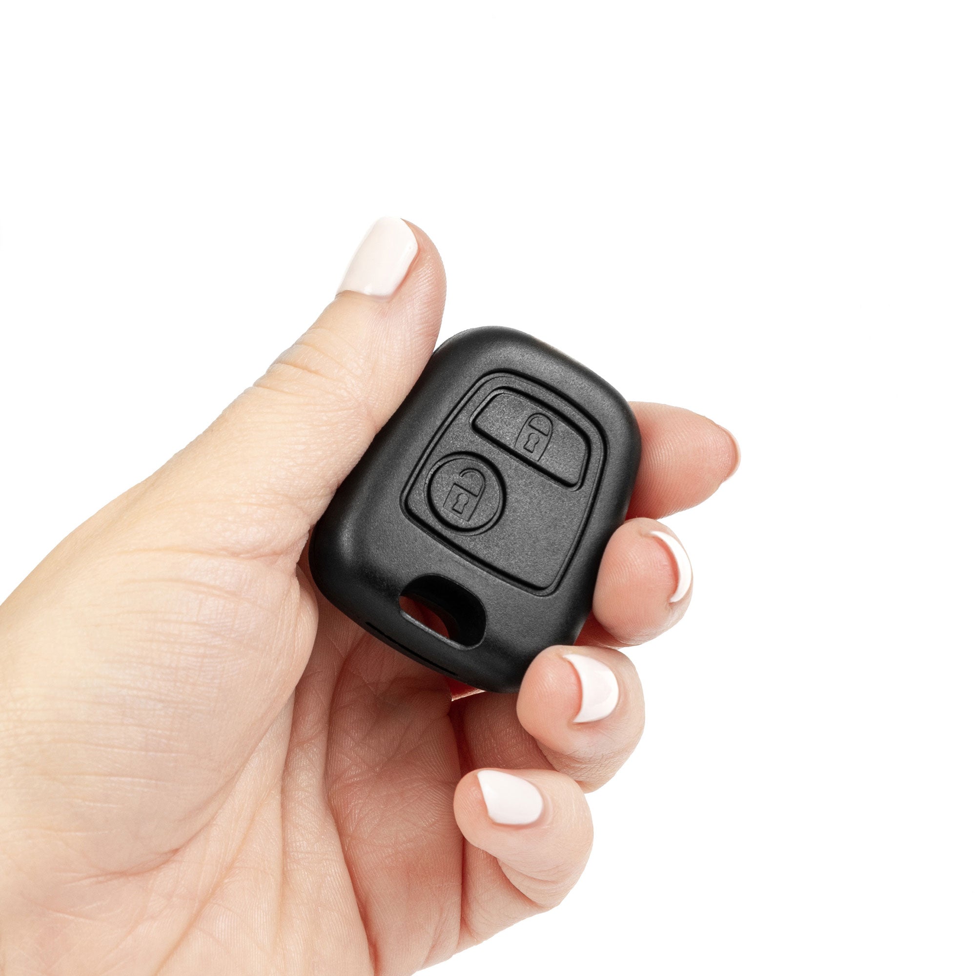 Obudowa kluczyka Peugeot / Citroën / Toyota – 2 przyciski wersja bez grotu | otwór 8,2 × 3 mm