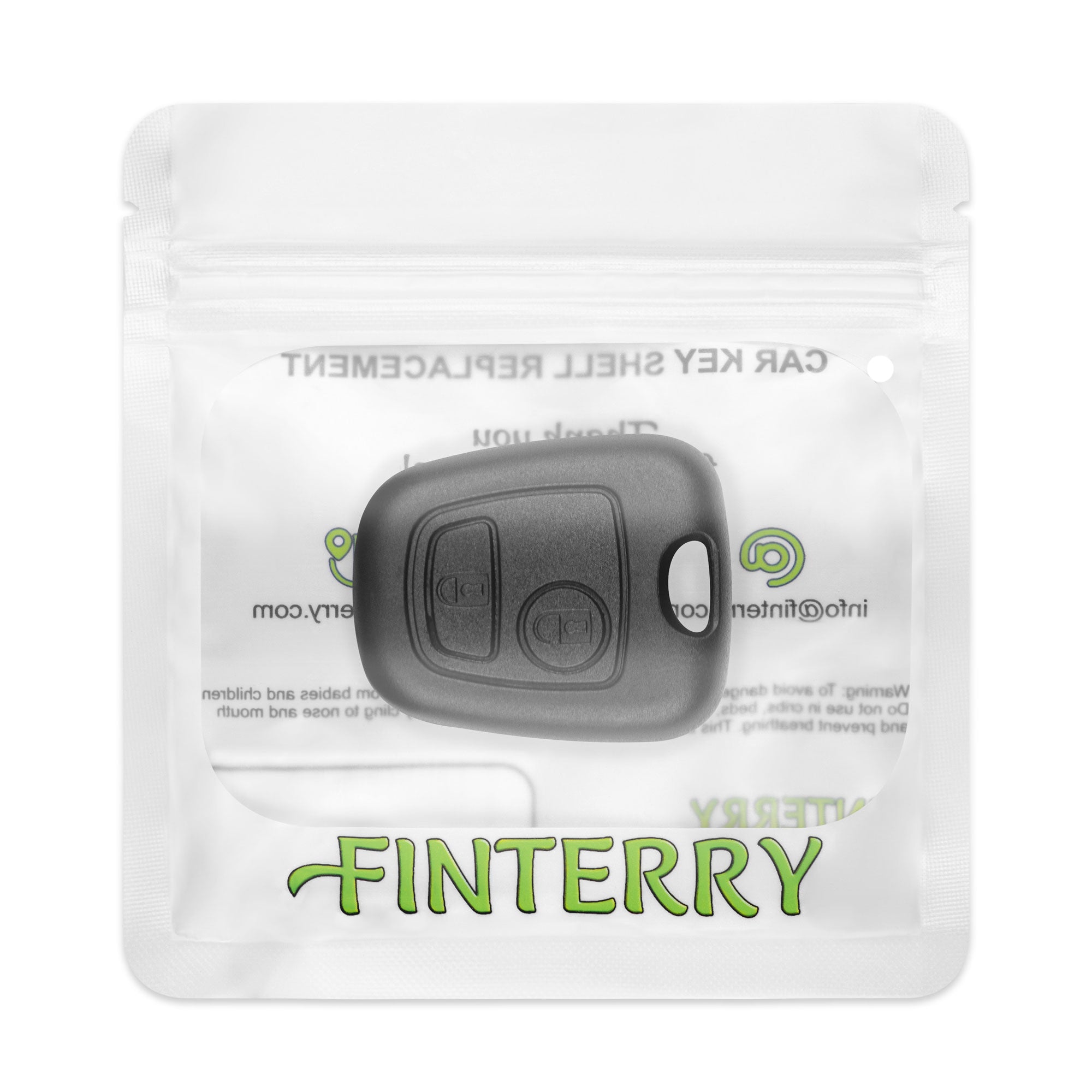 Peugeot / Citroën / Toyota key cover – 2 buttons, bladeless version | hole 9.5 × 2.5 mm