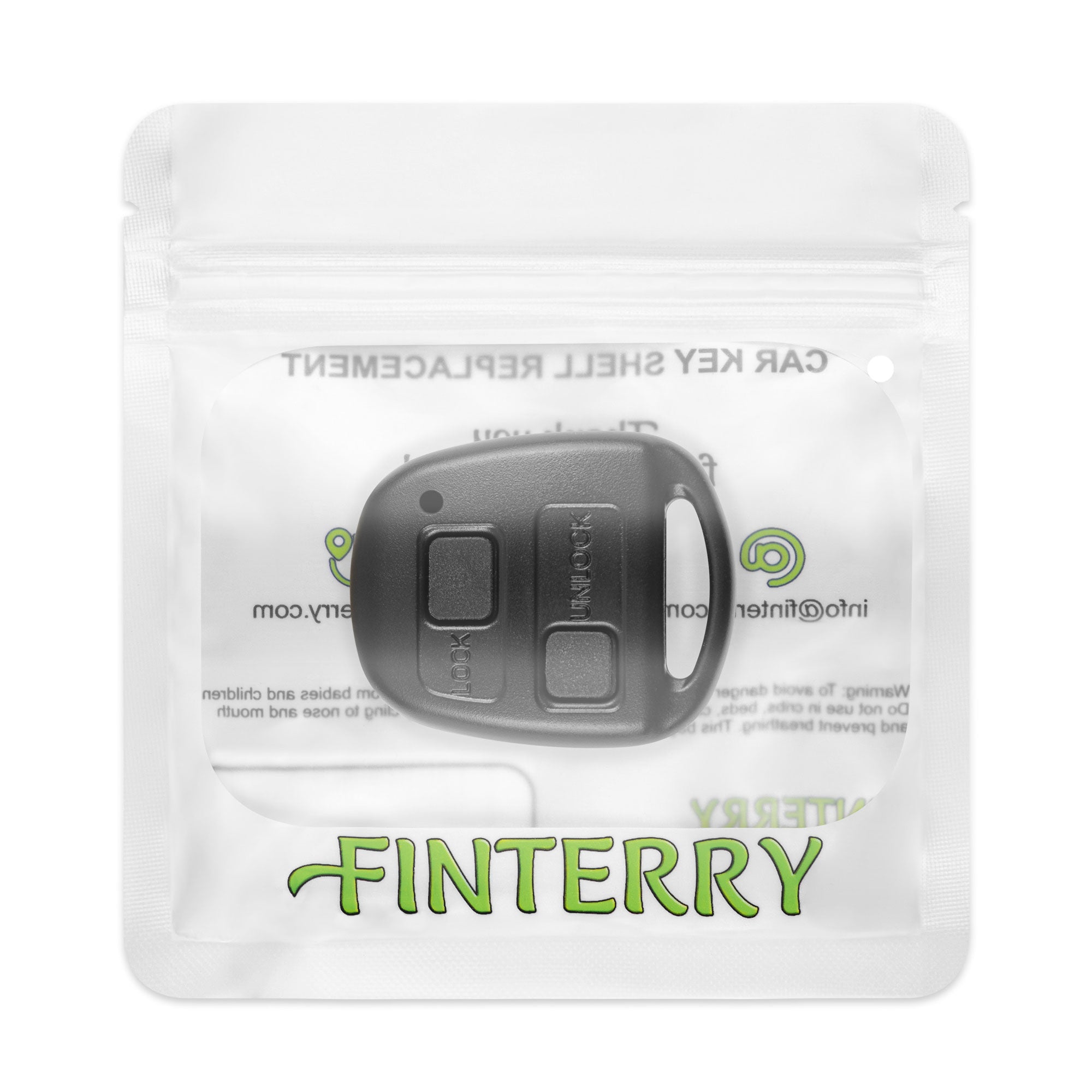 Toyota-Schlüsselabdeckung – 2 Tasten, bartlose Version