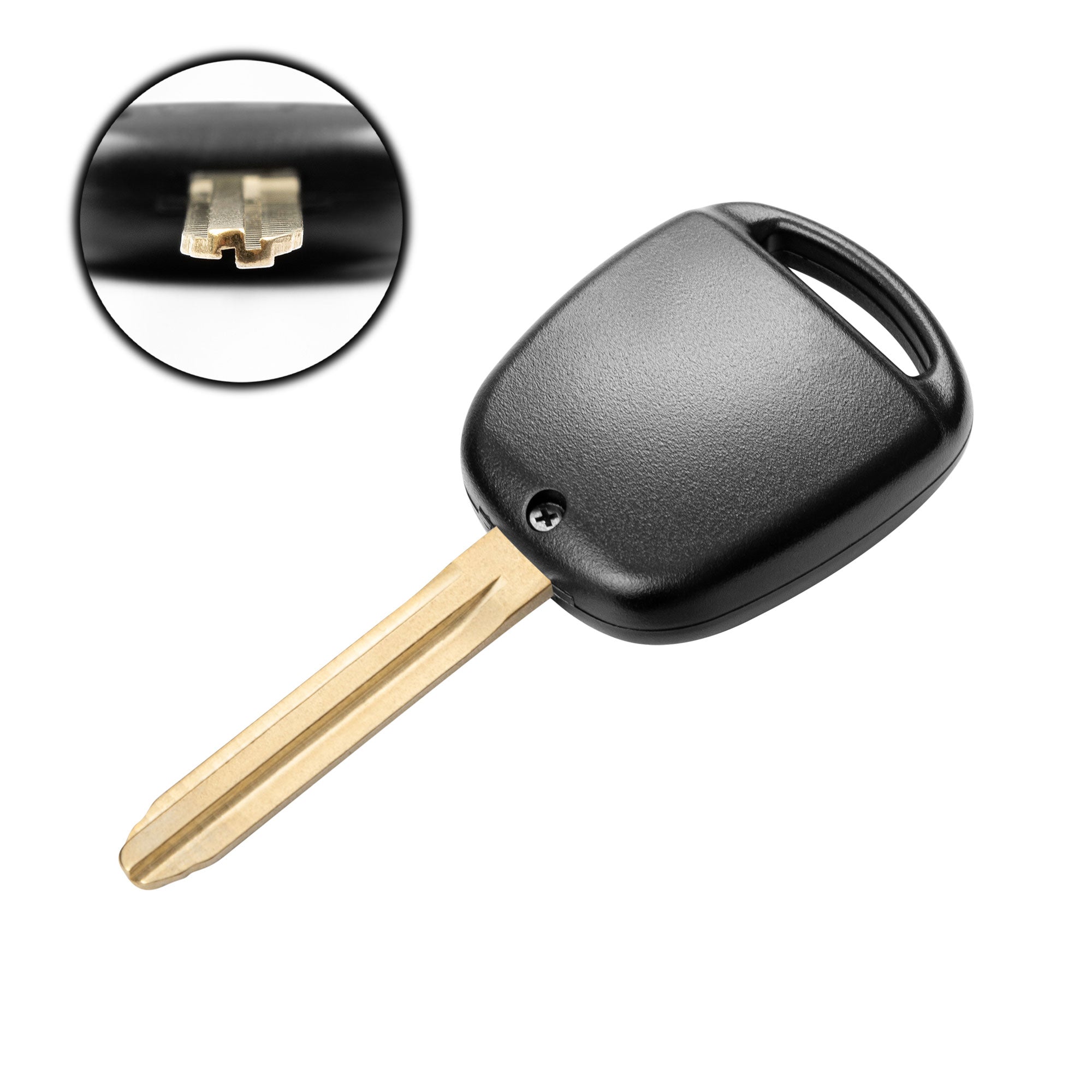Toyota-Schlüsselhülle – 2-Tasten-Version mit Metallbart TOY43