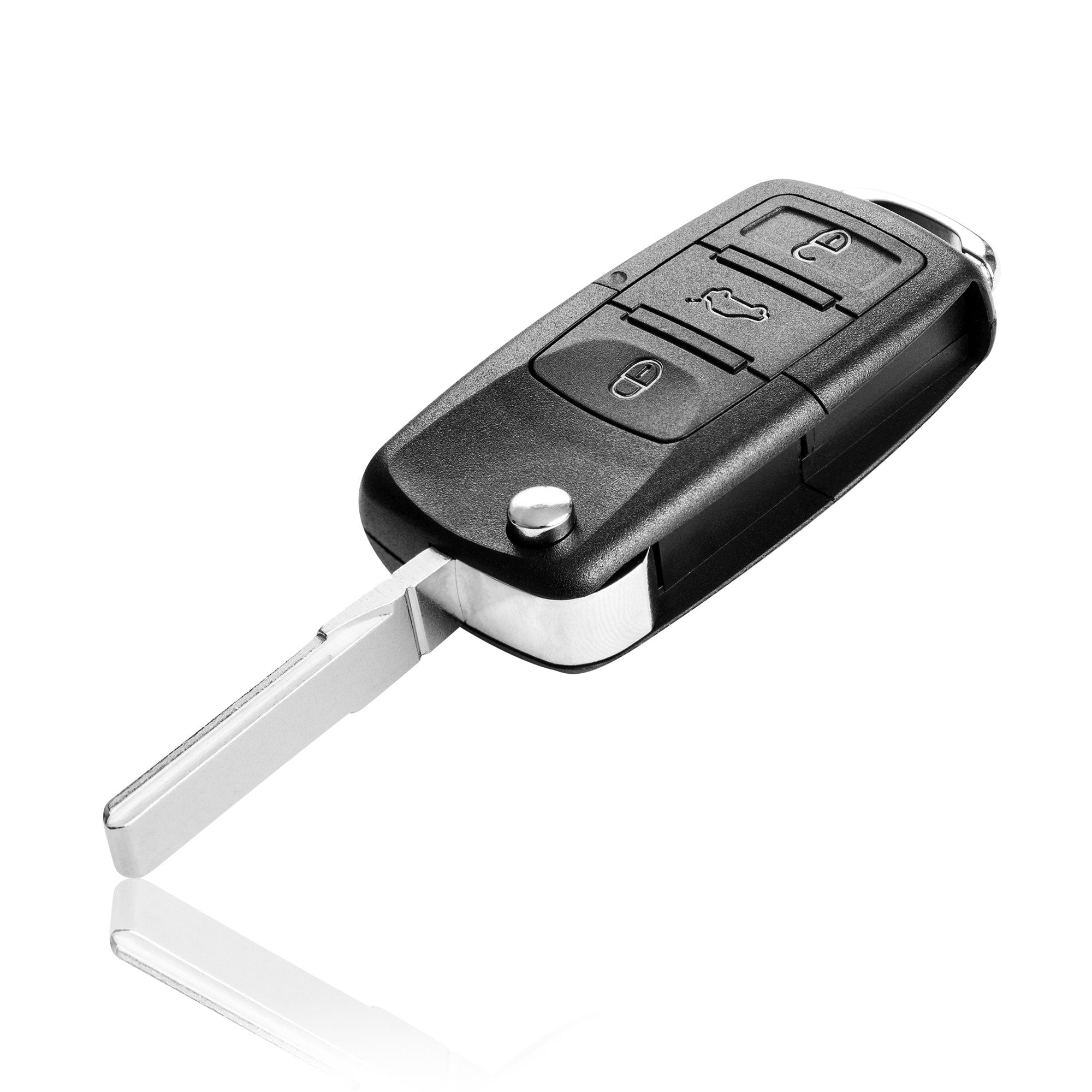 Key cover for Volkswagen / Skoda / Seat – 3 buttons | with blade | LED in the middle