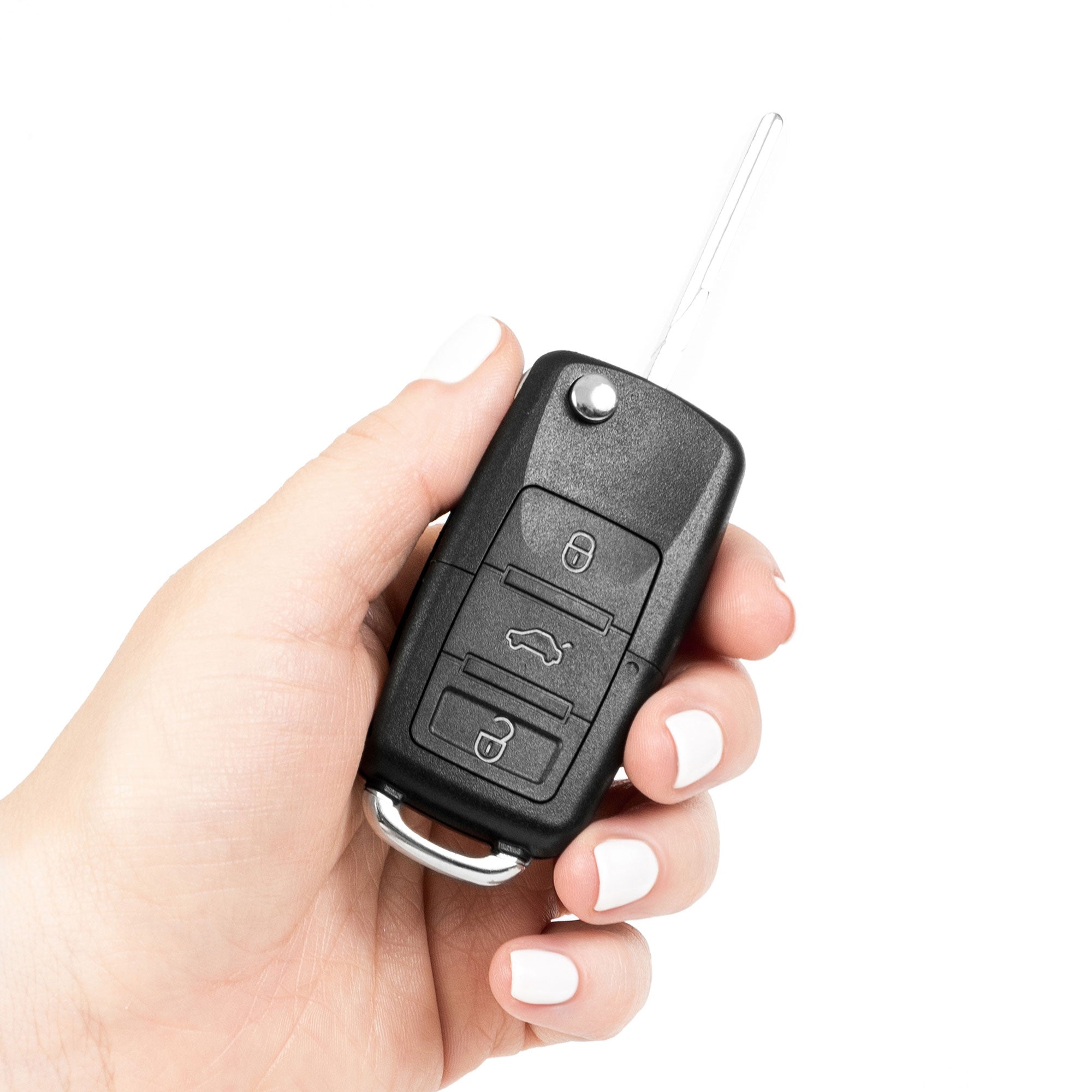 Obudowa kluczyka do Volkswagen / Skoda / Seat – 3 przyciski | z grotem | LED pośrodku