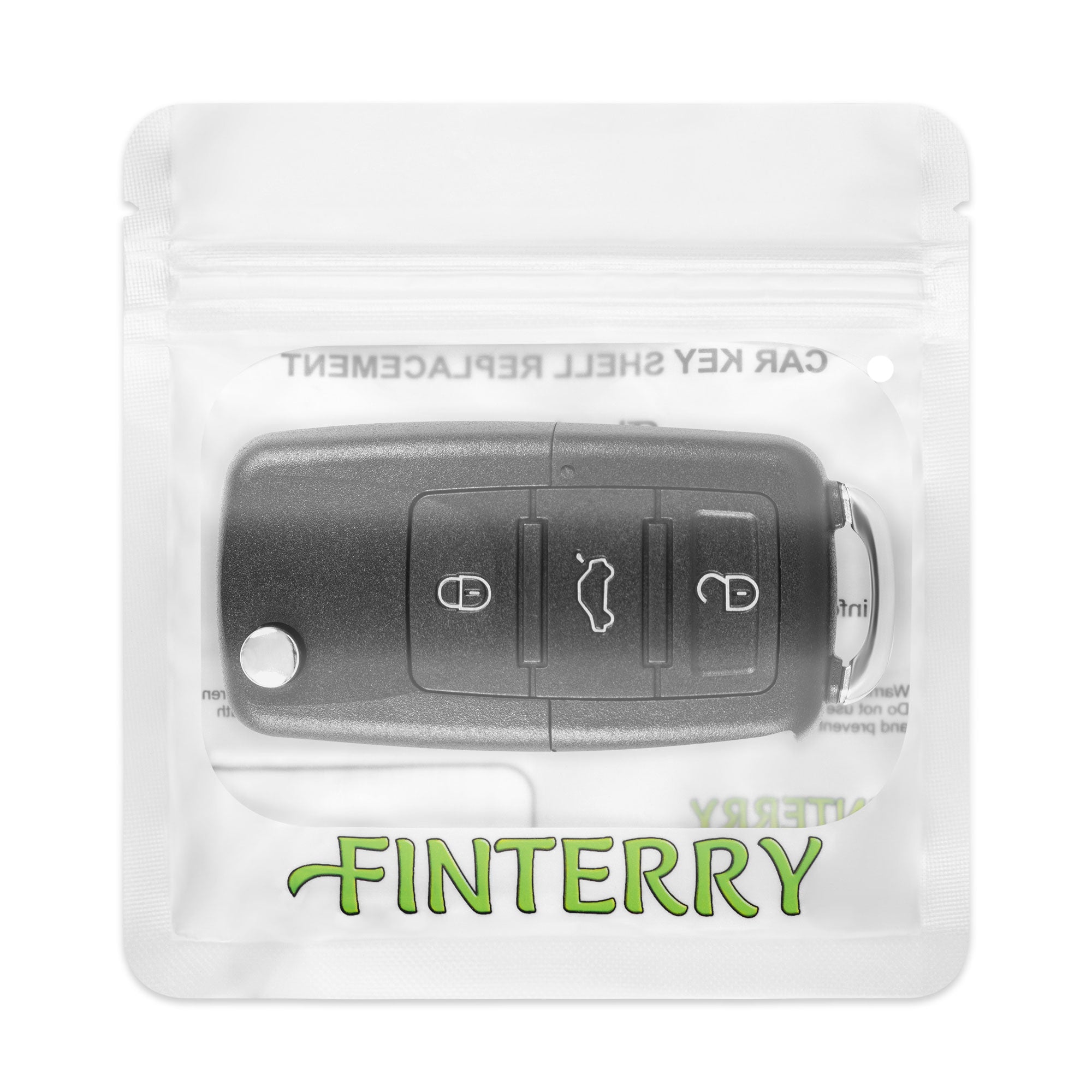 Key cover for Volkswagen / Skoda / Seat – 3 buttons | with blade | LED in the middle