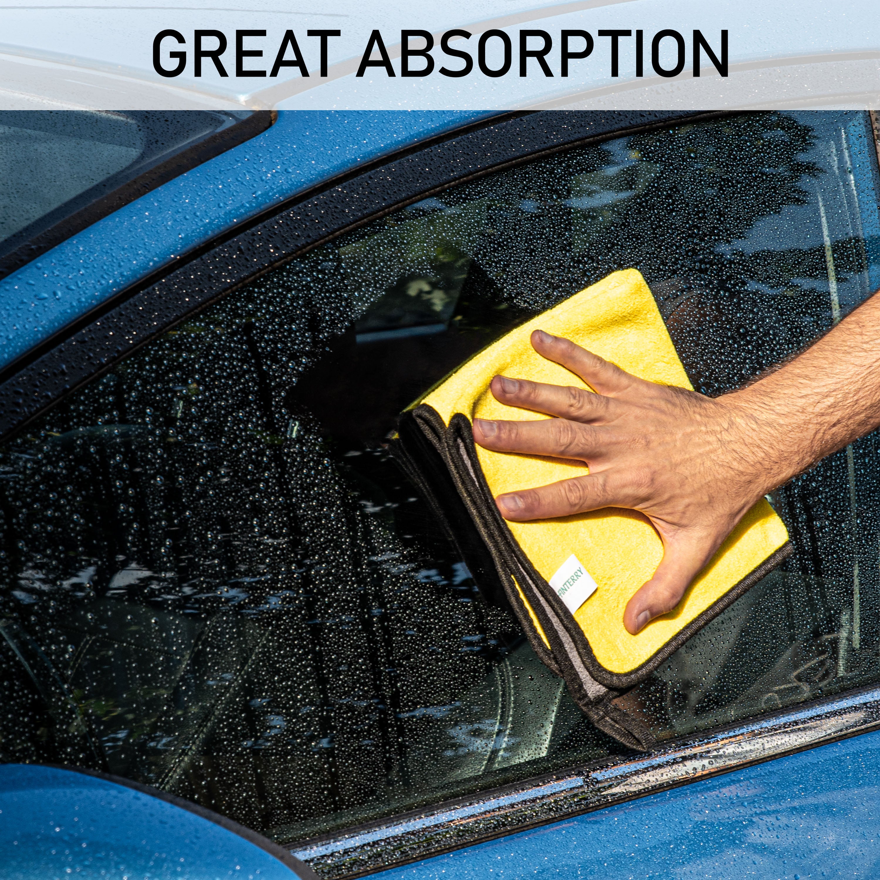 Microfiber car towel 40×40 cm – 600 GSM