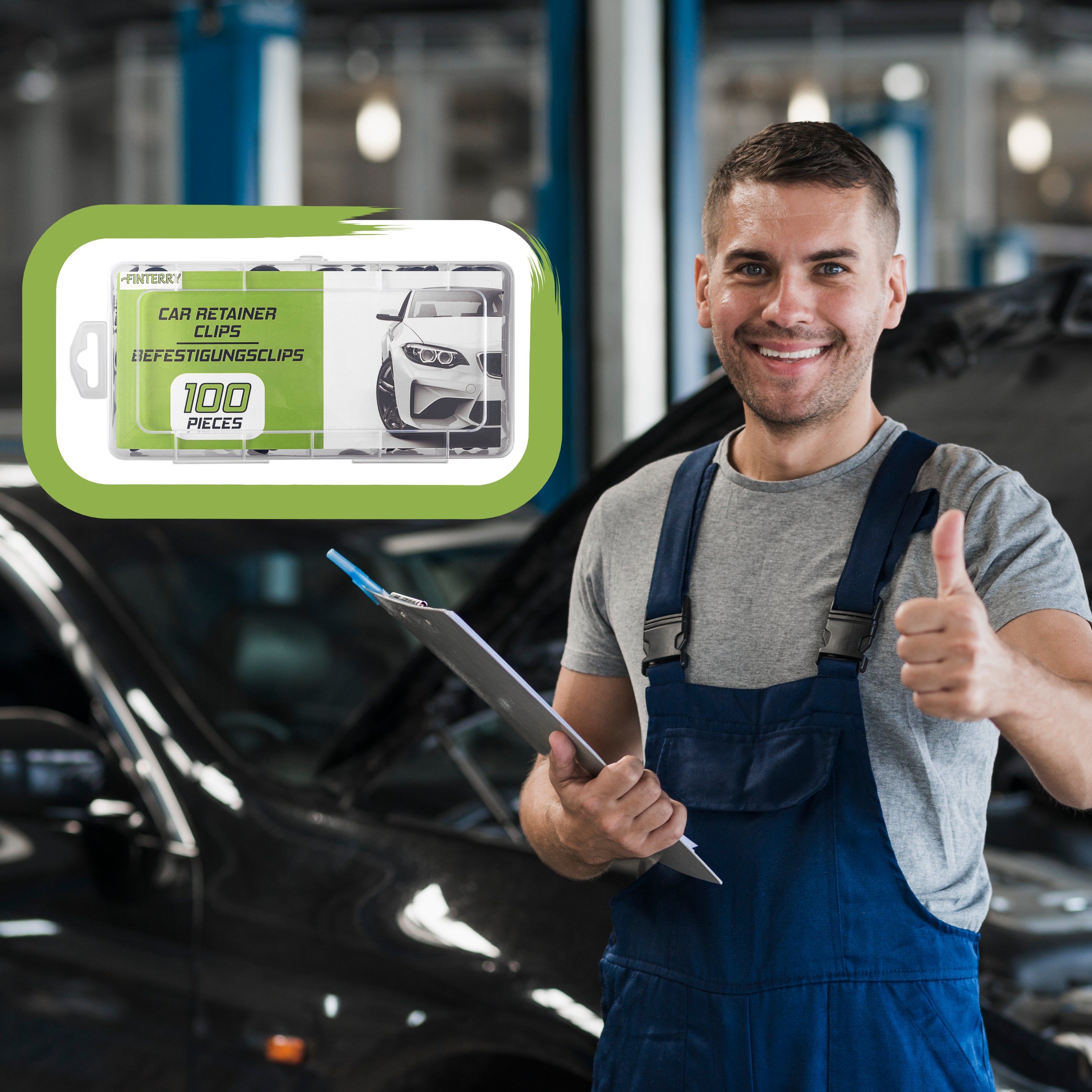 Car mounting clips - set of 100