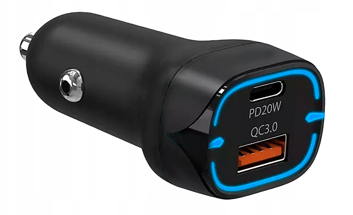 Ładowarka Samochodowa QC 38W USB-A USB-C