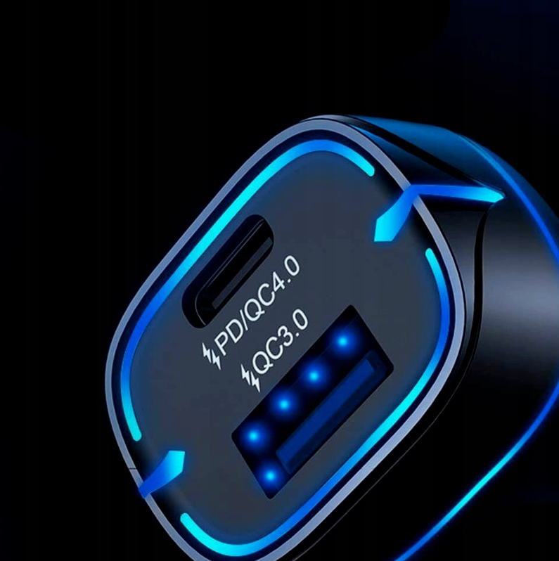 Ładowarka Samochodowa QC 38W USB-A USB-C