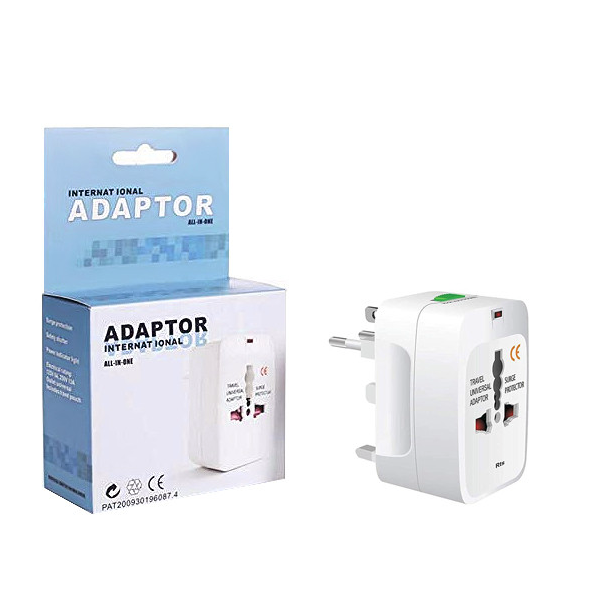 Adapter podróżny uniwersalny EU UK USA AUS – opakowanie