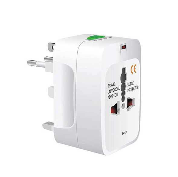 Adapter podróżny uniwersalny EU UK USA AUS – biały
